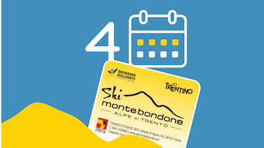 Image for: 4-Tages-Skipass Monte Bondone